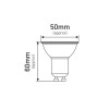 Żarówka LED MR16 GU10 5W 380lm 6000K INQ MR024CW
