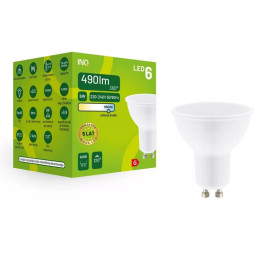 Żarówka LED MR16 GU10 6W 490LM 6000K INQ MR034CW