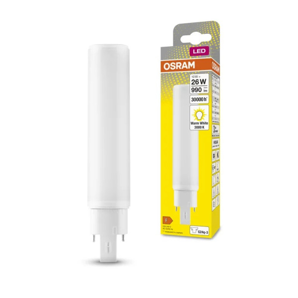 Świetlówka G24q-3 DULUX LED D/E26 HF & AC Mains 10W 3000K