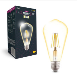 Żarówka LED ST64 E27 8W (zamiennik 75W) 1050lm 3000K (ciepło-biała) - EDS030WW INQ