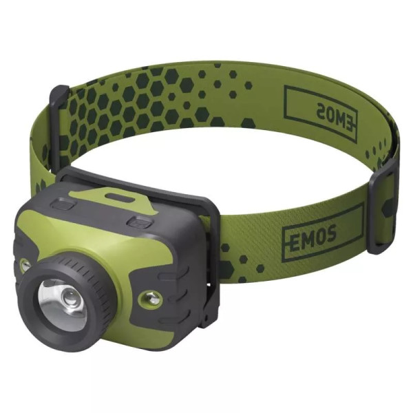 Latarka czołowa LED CREE 330lm, 200m 3× AAA, z zoomem P3539 Emos