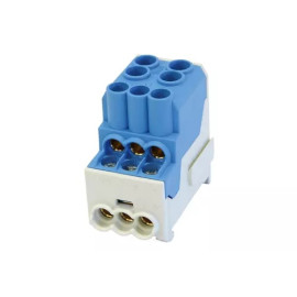 Blok rozdzielczy - dystrybucyjny Al/Cu SDB100 (80010) SIMBLOCK niebieski 81601003