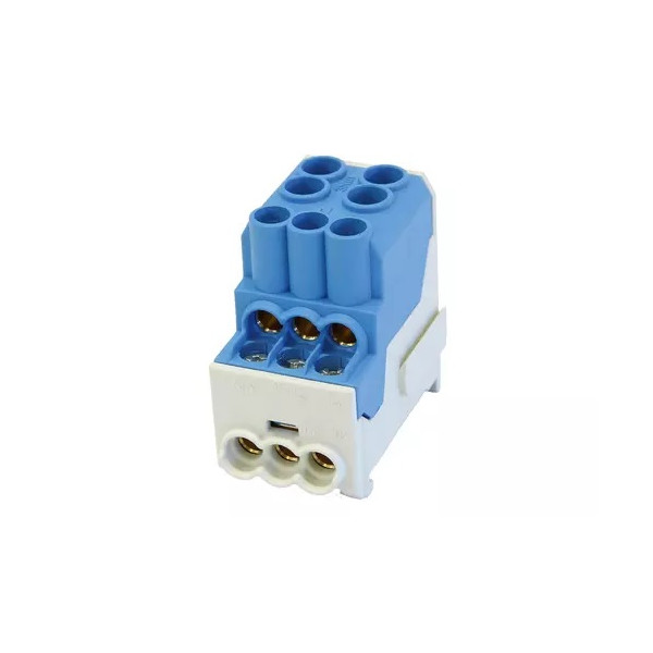 Blok rozdzielczy - dystrybucyjny Al/Cu SDB100 (80010) SIMBLOCK niebieski 81601003
