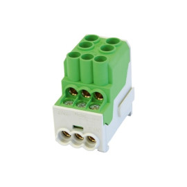 Blok rozdzielczy - dystrybucyjny Al/Cu SDB100 (80010) SIMBLOCK zielony 81601005
