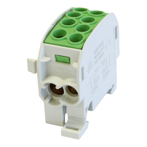 Blok rozdzielczy - odgałęźny Al/Cu SCB 35 (80210) SIMBLOCK zielony 81502005