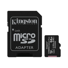 Karta pamięci 64GB microSDXC Canvas Select Plus kl. 10 UHS-I 100 MB/s + adapter - Kingston