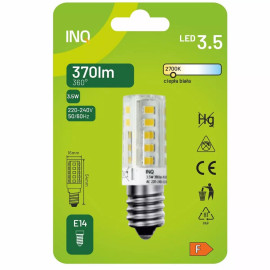 Żarówka LED E14 3,8W 370lm T18 230V 2700K (ciepło-biała) - LTE010WW INQ