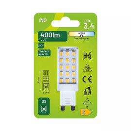 Żarówka LED G9 3,4W 400lm - 230V 4000K (neutralna-biała) -  ELTG030NW INQ