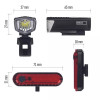 Zestaw lamp rowerowych (ładowalne): przód LED 90lm + tył - P3923 Emos