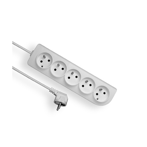PSN-503-2-1,5 PRZEDŁUŻACZ 5 gniazd z uziemieniem, 3m, 3x1,5mm 5X2P+ Z czarny