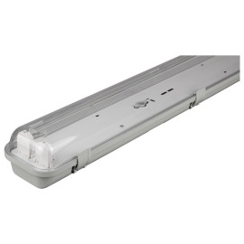 Oprawa hermetyczna 1200mm do 2 tub LED 120cm T8 G13, IP65, zasilanie jednostronne, korpus ABS, klosz PS - OHTL-G-236 Anlux