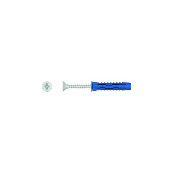 Kołek uniwersalny 4ALL fi 6x50 mm z wkrętem 4,5x60 mm 4ALL-06050+4560 (opak.50 szt.)