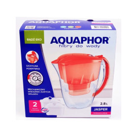 Dzbanek filtrujący Aquaphor Jasper koralowy 2,8l, wskaźnik + wkład B100-25 