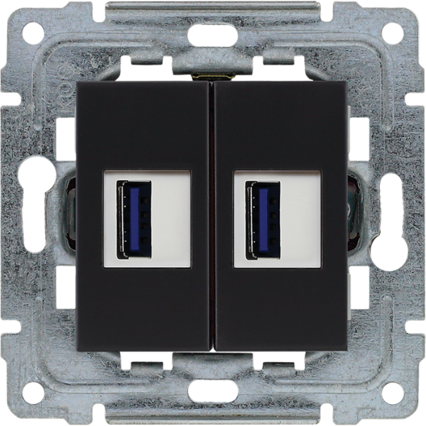 450957 Ładowarka USB podwójnaczarny
