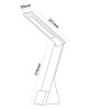 NEO czarna - lampka biurkowa LED 5W 265lm (z ładowarką indukcyjną) MA021E