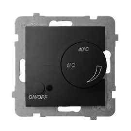 ARIA RTP-1UN/m/33 Regulator temperatury z czujnikiem napowietrznym CZARNY METALIK
