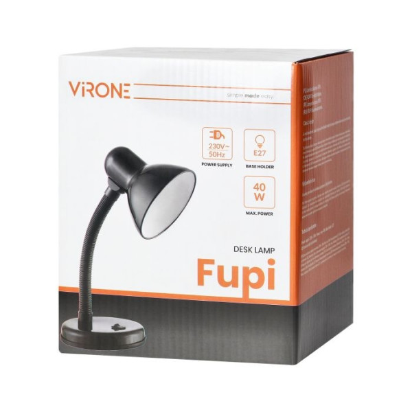 FUPI E27 czerwona - lampa biurkowa