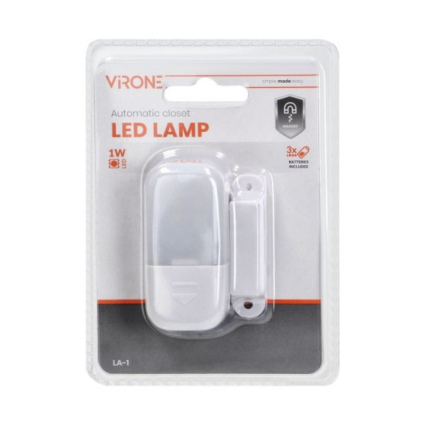 LA-1  Lampka magnetyczna LED 1W (3xLR44)