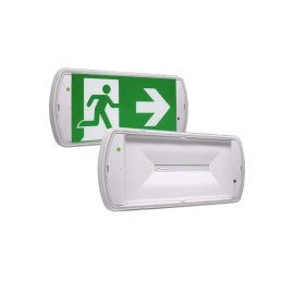 Oprawa awaryjna SafeLite,MNM,IP65,250lm,1H,AT + zestaw 4 piktogramów SL2MNM65G1C4A-AT