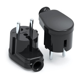 Wtyczka kątowa rozbieralna płaska, 2p+Z, 16A, 250V - WT-16UP Plastrol