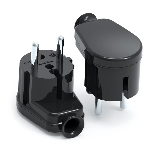 Wtyczka kątowa rozbieralna płaska, 2p+Z, 16A, 250V - WT-16UP Plastrol
