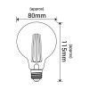 Żarówka LED G80 E27 6,5W 680lm 2700K EDG015 INQ