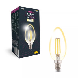 Żarówka LED C37 świeca E14 4W 470lm 3000K EDB010WW INQ
