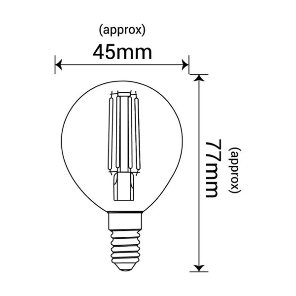 Żarówka LED G45 kulka E14 5,5W 806lm 4000K EDP020NW INQ