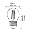 Żarówka LED G45 kulka E27 4W 450lm 4000K EDP110NW INQ