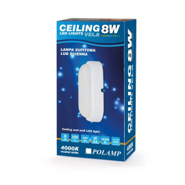 VELA8W-840  lampa kanałowa LED 8W 640lm 4000K IP65