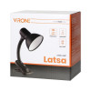 Lampa biurkowa LATSA E27 z klipsem, czerwona