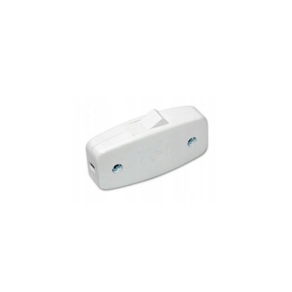 Wyłącznik kołyskowy na przewód biały WP8A01 2,5A