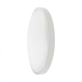VT-8624 (7619) - plafon LED 24W 2400lm 4000K IP44 - LED DOME LIGHT ROUND WHITE