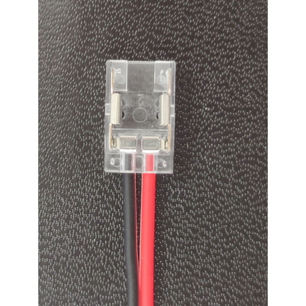 Szybkozłączka do taśm LED 2pin-przewód 8mm TRANSPARENTNA IP20  ZBCI-8XB