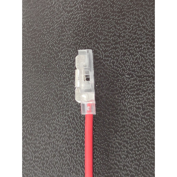 Szybkozłączka do taśm LED 2pin-przewód 8mm TRANSPARENTNA IP20  ZBCI-8XB