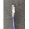 Złącze taśmy LED 10mm z przewodem transparentne 4pin 3.5A ZBCI-10XB-4