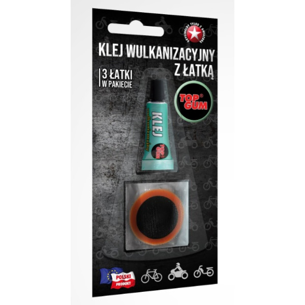 KLEJ WULKANIZACYJNY 3g + 3 łatki TOP-GUM