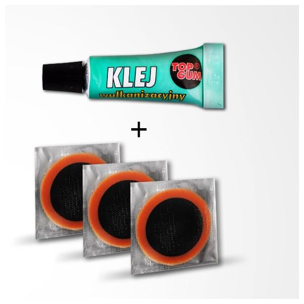 KLEJ WULKANIZACYJNY 3g + 3 łatki TOP-GUM
