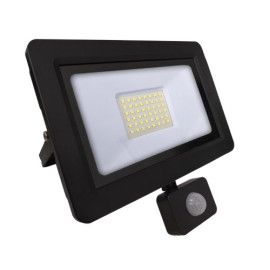 Naświetlacz LED z czujnikiem rychu - 50W, 5400lm, 6000K (zimno-biała), IP65 - SUPRA III Maxled