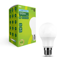 Żarówka LED A60 E27 6W 510lm 6500K - ELA020CW INQ