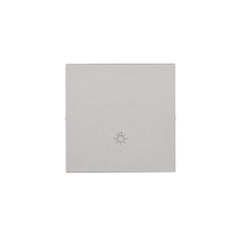 TKWS1/143 Klawisz pojedynczy z piktogramem światło do: SP1M, Aluminium mat - Simon 55