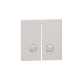 TKW5L2/143 Klawisz podwójny z oczkami do: SW5L2M, SW6/2L2M, SW7/2L2M, Aluminium mat - Simon 55