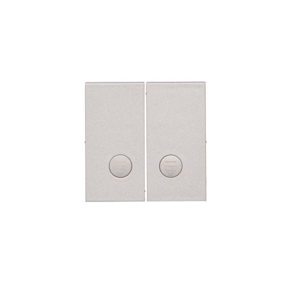 TKW5L2/143 Klawisz podwójny z oczkami do: SW5L2M, SW6/2L2M, SW7/2L2M, Aluminium mat - Simon 55