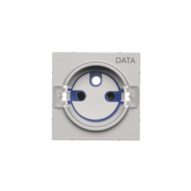 TGD1ZP/143 Pokrywa gniazda wtyczkowego pojedynczego z kluczem DATA do: SGZ1CM/ SGZ1M, Aluminium mat - Simon 55