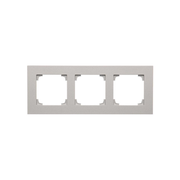 TR3/143 Ramka 3-krotna LINE, Aluminium mat - Simon 55