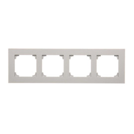 TR4/143 Ramka 4-krotna LINE, Aluminium mat - Simon 55