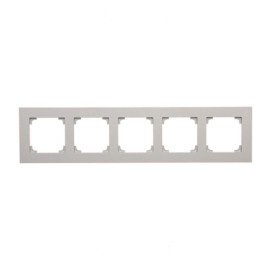TR5/143 Ramka 5-krotna LINE, Aluminium mat - Simon 55