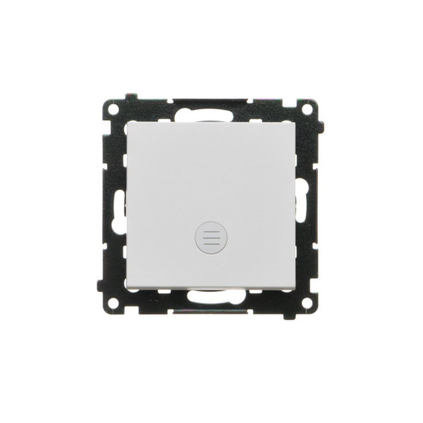 TW1L.01/114 Łącznik jednobiegunowy z podświetleniem LED (moduł) 10 AX, 250 V~, szybkozłącza, Jasnoszary mat - Simon 55