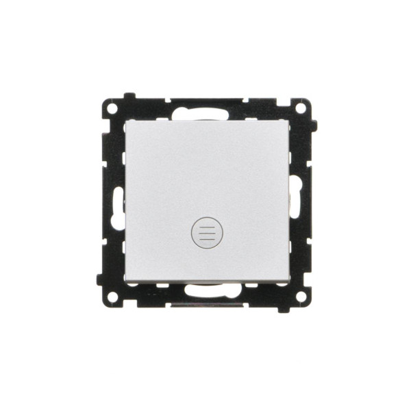 TW1L.01/143 Łącznik jednobiegunowy z podświetleniem LED (moduł) 10 AX, 250 V~, szybkozłącza, Aluminium mat - Simon 55