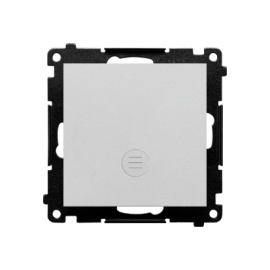 TW1ZL.01/143 Łącznik jednobiegunowy z sygnalizacją załączenia LED (moduł) 10 AX, 250 V~, szybkozłącza, Aluminium mat - Simon 55